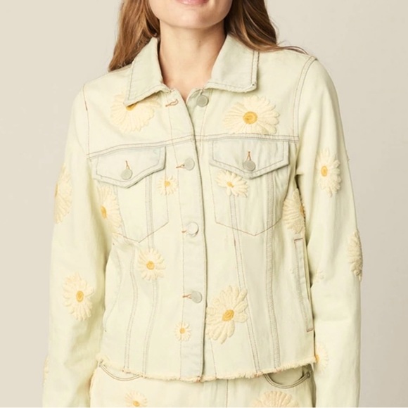 Blank NYC Jackets & Coats Daisy Embroidered Denim Jacket Poshmark